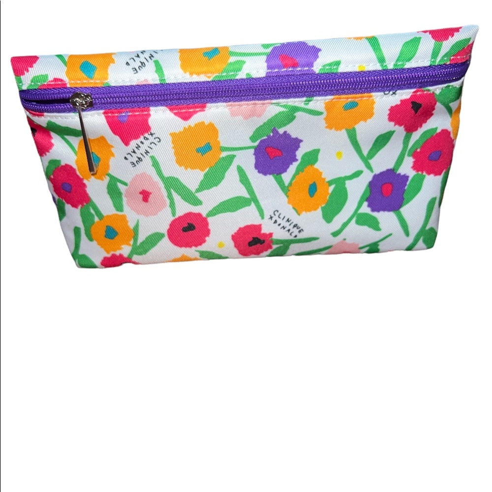 Clinique Small Make Up Cosmetic Bags Floral and Lips 3 - Picture 8 of 10